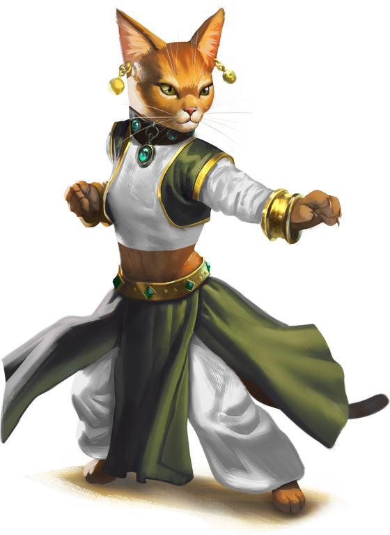 Warrior cat in fighting stance